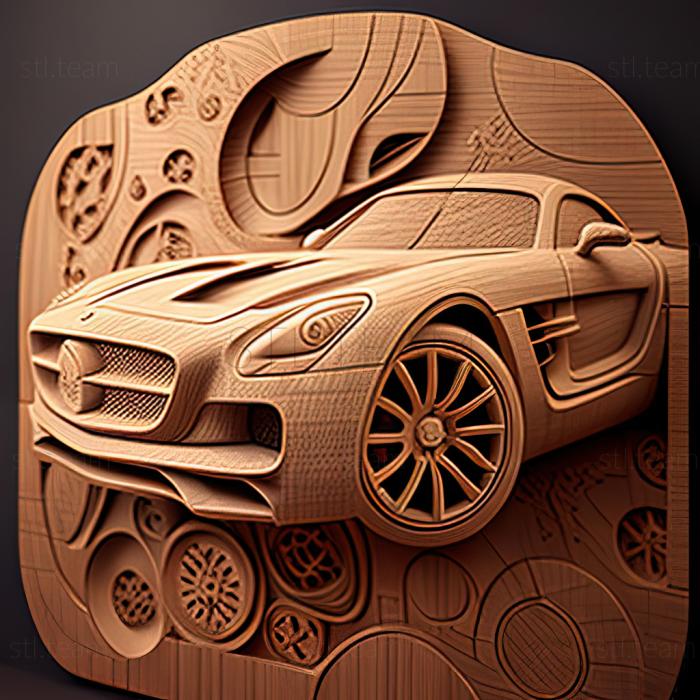 3D модель Mercedes Benz SLS AMG (STL)